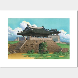 West Gate of Suigen in Korea by Kawase Hasui Posters and Art